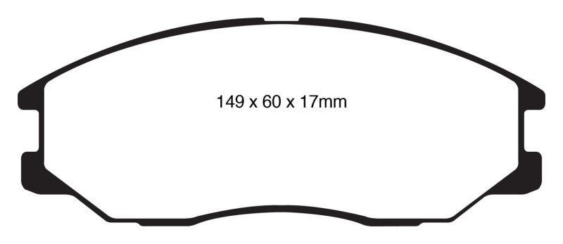 EBC 08-10 Kia Sorento 3.3 Pastillas de freno delanteras Greenstuff