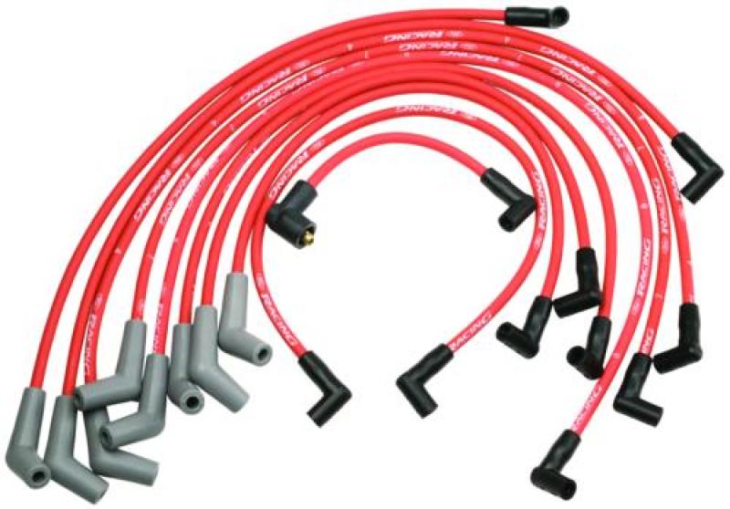 Juegos de cables de bujía Ford Racing de 9 mm - Rojo