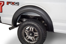 Cargar imagen en el visor de la galería, Bushwacker 15-17 Ford F-150 Styleside Extend-A-Fender estilo bengalas 4 piezas 67.1/78.9/97.6 pulgadas cama - negro