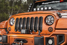 Cargar imagen en el visor de la galería, Rugged Ridge Grille Inserts Perforated 07-18 Jeep Wrangler