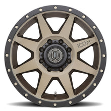 Cargar imagen en el visor de la galería, ICON Rebound 20x9 8x170 6mm Offset 5.25in BS Rueda de bronce