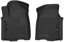 Cargar imagen en el visor de la galería, Husky Liners 19-23 Chevy Silverado 1500 Crew Cab/Double Cab X-Act Contour Front Black Floor Liners