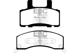 EBC 90-93 Chevrolet C20 8600 LB Pastillas de freno delanteras Yellowstuff