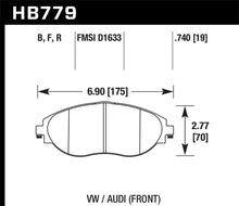 Cargar imagen en el visor de la galería, Pastillas de freno delanteras de cerámica Hawk 15-16 Audi S3 Performance