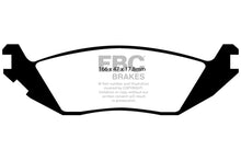 Cargar imagen en el visor de la galería, EBC 06-09 Chrysler Aspen 4.7 Pastillas de freno traseras Greenstuff