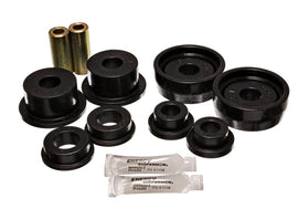 Energy Suspensión 84-87 Honda Civic/CRX Juego de bujes de brazo de control trasero negro (incluye brazo de arrastre Bu
