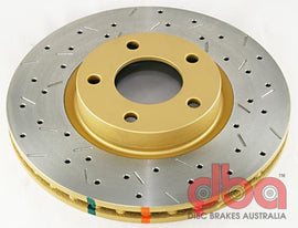 DBA 04-05 Mazda 3 2.3L (exc. ​​MazdaSpeed) Rotor delantero perforado y ranurado serie 4000