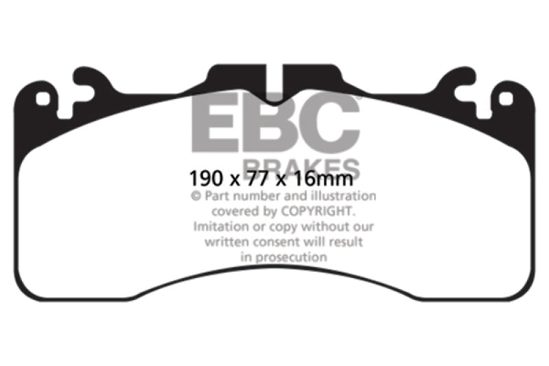 EBC 09+ Lexus LS460 4.6 Sport Pastillas de freno delanteras Greenstuff