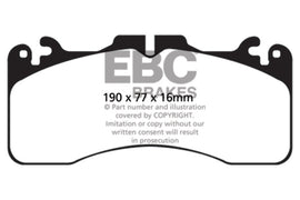 EBC 09+ Lexus LS460 4.6 Sport Pastillas de freno delanteras Greenstuff