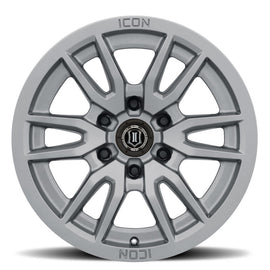 ICON Vector 6 17x8.5 6x5.5 0mm Offset 4.75in BS Rueda de titanio con diámetro de 106.1mm