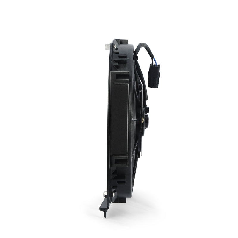 Cargar imagen en el visor de la galería, Mishimoto 89-01 Jeep Cherokee XJ 4.0L Cubierta de ventilador de aluminio de alto rendimiento sin controlador - Negro