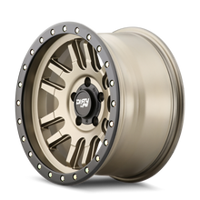 Cargar imagen en el visor de la galería, Dirty Life 9309 Canyon Pro 17x9/6x139,7 BP/-12 mm de compensación/cubo de 106 mm Rueda dorada satinada - Beadlock