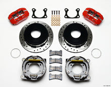 Cargar imagen en el visor de la galería, Wilwood Dynapro Low-Profile 11.00in P-Brake Kit Drill-Red Big Ford 2.36in Offset Currie