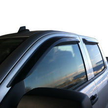 Cargar imagen en el visor de la galería, Westin 2014-2018 Chevy Silverado 1500 Dbl Cab Wade Slim Wind Deflector 4pc - Smoke