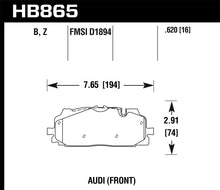 Cargar imagen en el visor de la galería, Hawk 18-19 Audi S5 HPS 5.0 Front Brake Pads