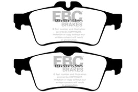 EBC 08-10 Chevrolet Cobalt 2.0 Turbo (SS) Pastillas de freno traseras Greenstuff