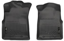 Husky Liners 05-15 Toyota Tacoma Crew/Extended/Standard Cab WeatherBeater Revestimientos de piso delanteros negros