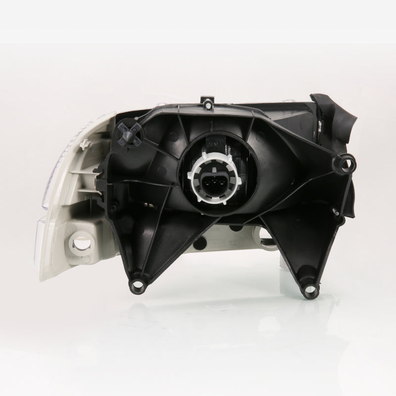 ANZO 1997-2004 Dodge Dakota Crystal Juego de faros delanteros cromado ámbar
