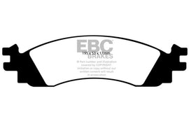 EBC 10-12 Ford Taurus 3.5 Twin Turbo SHO Greenstuff Front Brake Pads