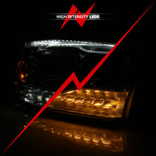 Cargar imagen en el visor de la galería, ANZO 2009-2018 Dodge Ram 1500 Proyector HL Switchback Cromo Ámbar