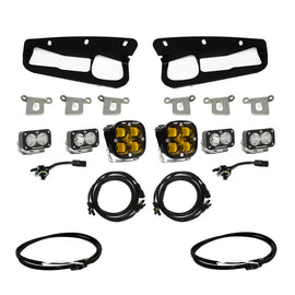 Baja Designs 2021+ Ford Bronco Amber SAE Kit de bolsillo antiniebla con mejora