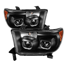 Cargar imagen en el visor de la galería, Xtune Toyota Tundra 07-13 Projector Headlights Eliminates AFS LED Halo Black PRO-JH-TTUN07-CFB-BK