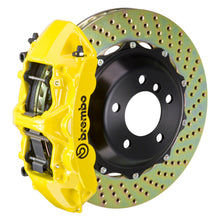 Cargar imagen en el visor de la galería, Brembo 05-09 F430 Challenge Trasero GT BBK 6 pistones fundidos 380x32 2 piezas rotor perforado - Amarillo