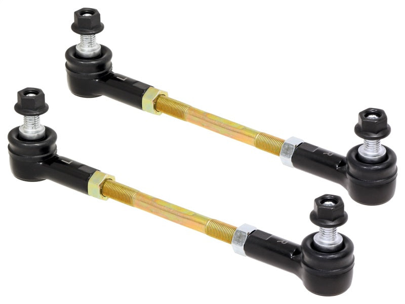 RockJock Adjustable Sway Bar End Link Kit 6 1/2in Long Rods w/ Sealed Rod Ends and Jam Nuts pair