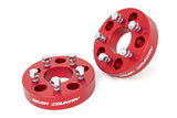 1.5 Inch Wheel Adapters - 5x5 to 5x4.5 - Red - Jeep Wrangler JK (07-18)