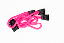 Cargar imagen en el visor de la galería, Tiradores de cremallera Fishbone Offroad Paracord 5 piezas rosa fuerte
