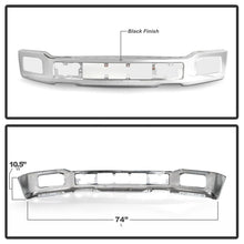 Cargar imagen en el visor de la galería, Spyder 18-20 Ford F150 XLT/Lariat w/ Fog Lights Hole Front Bumper - Chrome (FB-FF15018X-FOG-C)