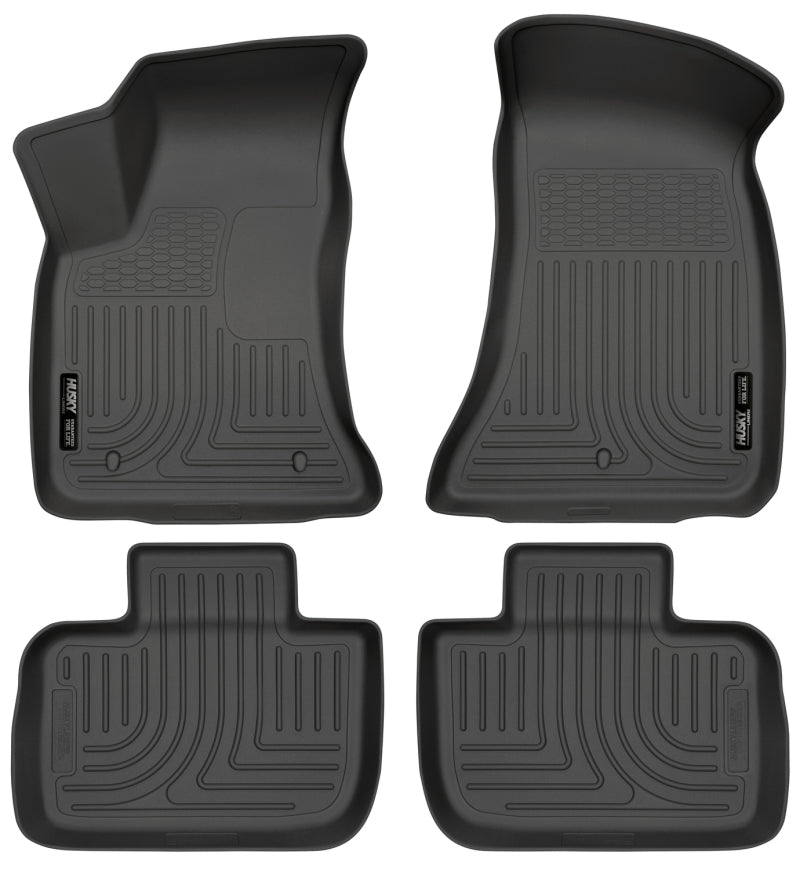 Husky Liners 11-12 Dodge Charger/Chrysler 300 WeatherBeater Combo revestimientos de piso negros