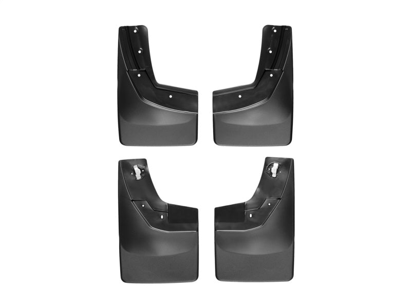 WeatherTech 14+ Chevrolet Silverado Faldillas guardabarros sin perforación - Negro