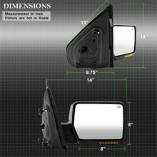 Cargar imagen en el visor de la galería, Xtune Ford F150 04-06 Power Heated Amber LED Signal OE Mirror Right MIR-03348AEBH-P-R