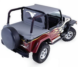 Rampage 1987-1991 Jeep Wrangler(YJ) Cabina con techo blando y cubierta de lona - Mezclilla negra