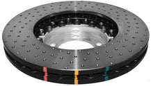 Cargar imagen en el visor de la galería, DBA 2008 Porsche Cayenne (rotor delantero de 368 mm) Rotor perforado en cruz delantero serie 5000 con sombrero plateado