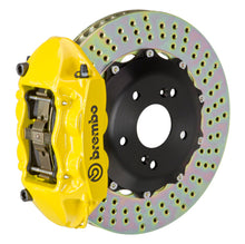 Cargar imagen en el visor de la galería, Brembo 99-05 S2000 Trasero GT BBK 4 pistones fundidos 328x28 2 piezas rotor perforado - Amarillo