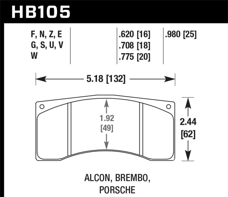 Pastillas de Freno Hawk Brembo Racing DTC-60