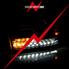 Cargar imagen en el visor de la galería, ANZO 2009-2018 Dodge Ram 1500 Proyector Faros delanteros estilo tablón Halo con interruptor negro mate