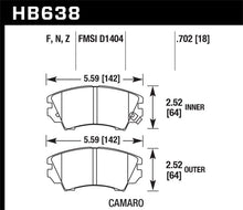 Cargar imagen en el visor de la galería, Hawk 10-15 Chevrolet Camaro HPS 5.0 Front Brake Pads
