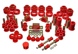 Energy Suspensión 88-98 Chevy/GMC 2WD 1/2, 3/4, 1 tonelada PickUp Red Hyper-flex Master Bushing Set