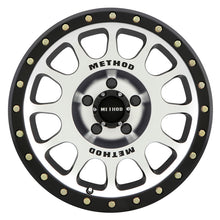 Cargar imagen en el visor de la galería, Method MR305 NV 16x8 0mm Offset 5x4.5 83mm CB Machined/Black Street Loc Wheel