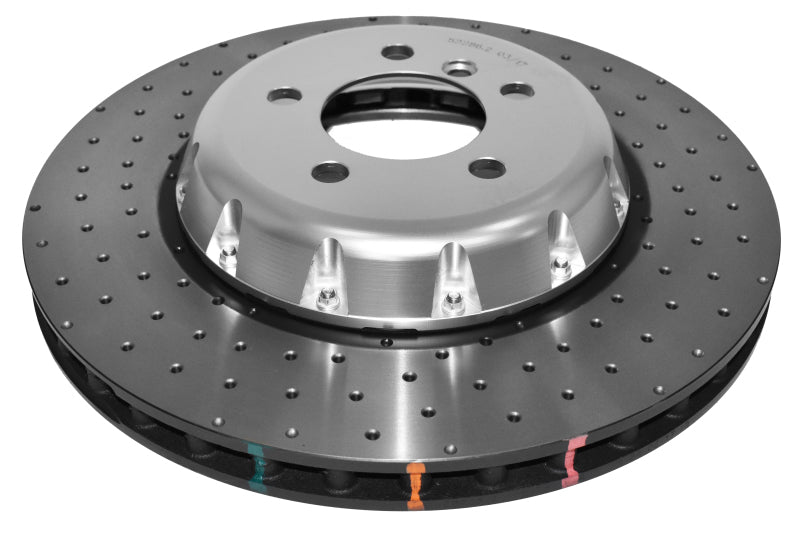 DBA 18-20 BMW M240i xDrive M Perf (con rotor delantero de 370 mm) Rotor perforado delantero serie 5000 con sombrero plateado