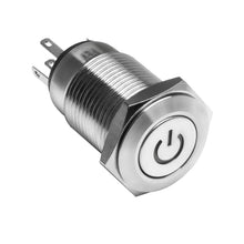 Cargar imagen en el visor de la galería, Oracle Pre-Wired Power Symbol On/Off Flush Mount LED Switch - Green SEE WARRANTY