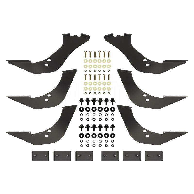Westin 99-16 Ford F-250/350/450/550HD Reg/Supr Cab/Crew Premier Oval Nerf Kit de montaje de barra de paso - Negro
