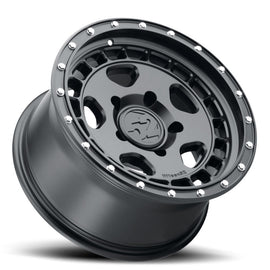 quince52 Turbomac HD 17x8.5 5x127 0mm ET 71.5mm Rueda negra de asfalto con orificio central