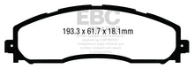 Cargar imagen en el visor de la galería, EBC 13+ Ford F250 (inc Super Duty) 6.2 (2WD) Extra Duty Rear Brake Pads