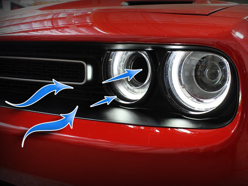 aFe Momentum GT Dynamic Air Scoop Dodge Challenger 15-20 - Rojo