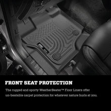 Cargar imagen en el visor de la galería, Husky Liners 15-23 Ford F-150 SuperCrew Cab WeatherBeater Revestimiento de piso para segundo asiento negro