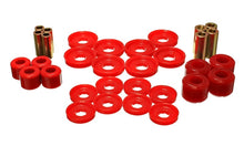 Cargar imagen en el visor de la galería, Energy Suspensión 03-09 Dodge RAM 1500/2500/3500 Pickup Juego de bujes de brazo de control delantero rojo